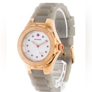 Michele Rose Gold Tahitian Jelly Bean Watch